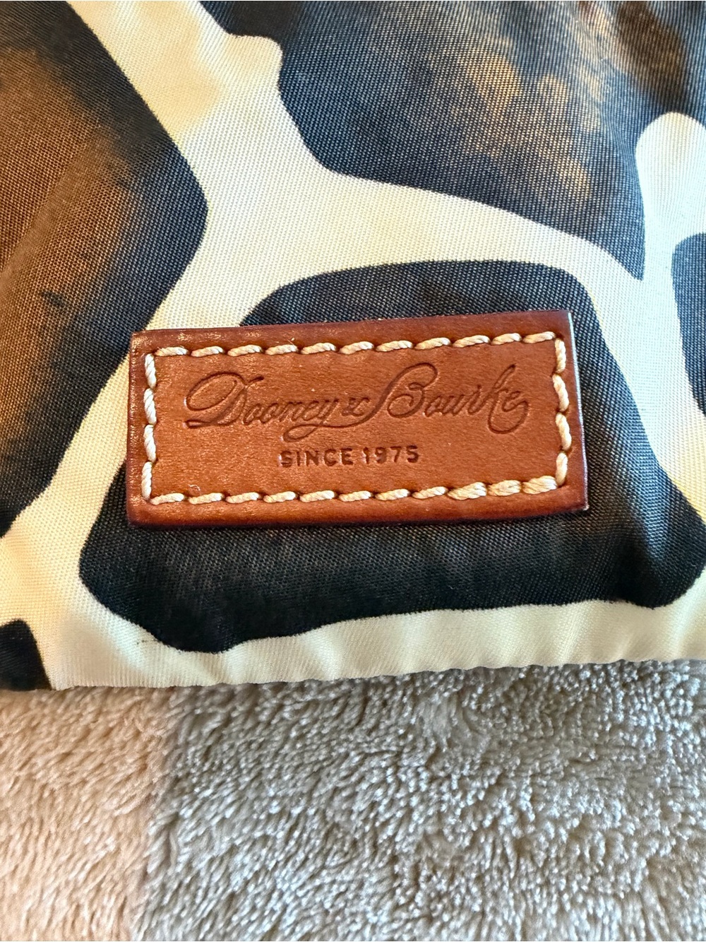 Dooney & Bourke Giraffe Print Triple Zip Crossbody - Picture 2 of 4